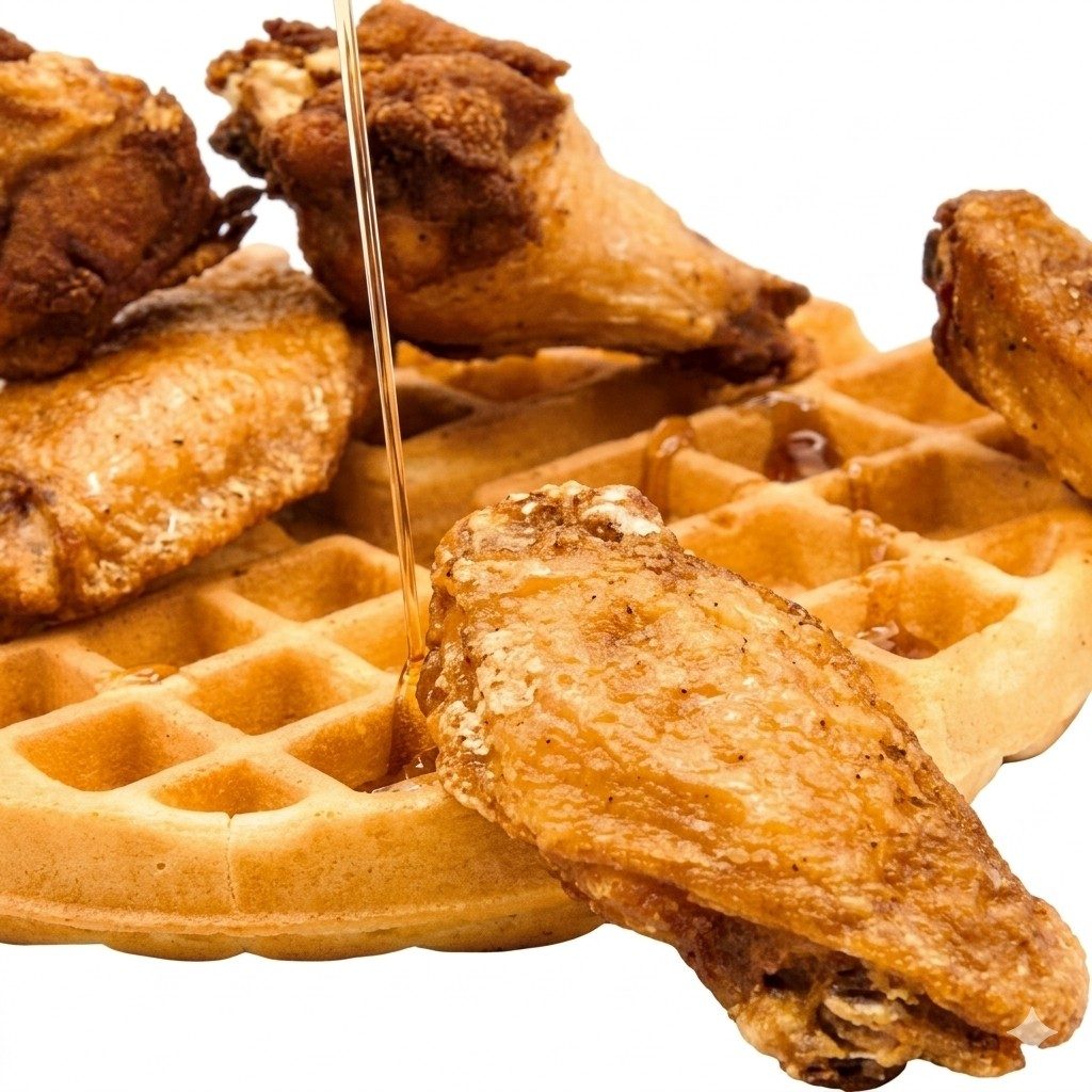 5 Wings and 1 Waffle.