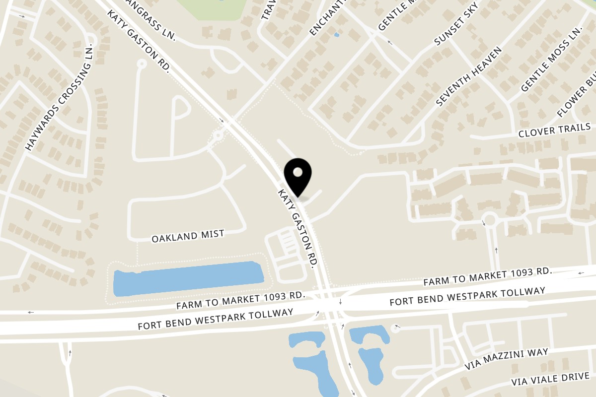 Map showing the location of Spice Wing Katy Gaston Rd on 6920 Katy-Gaston Rd suite 300 in Katy