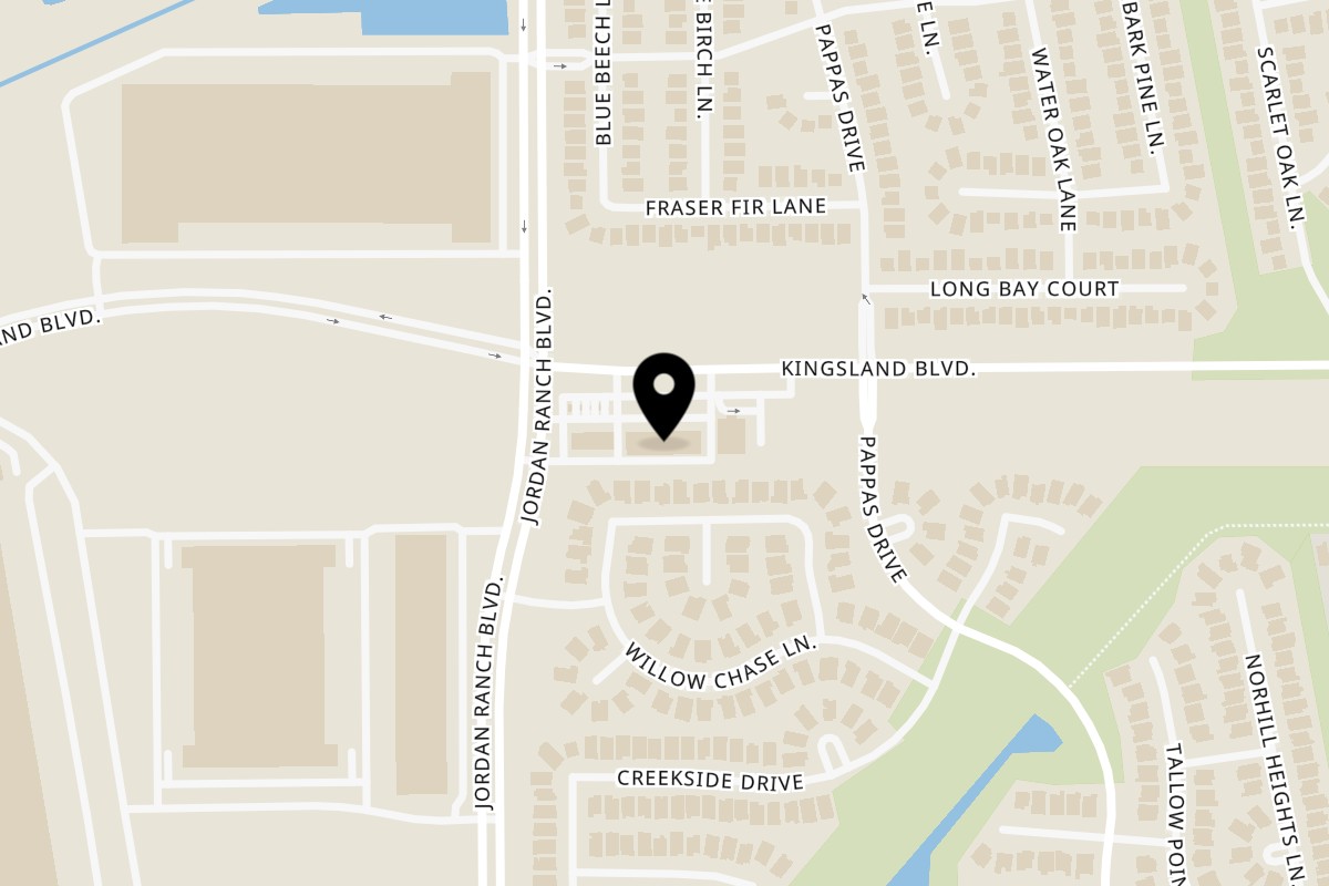 Map showing the location of Spice Wing Brookshire on 30543 Kingsland Blvd Suite 110 in Brookshire