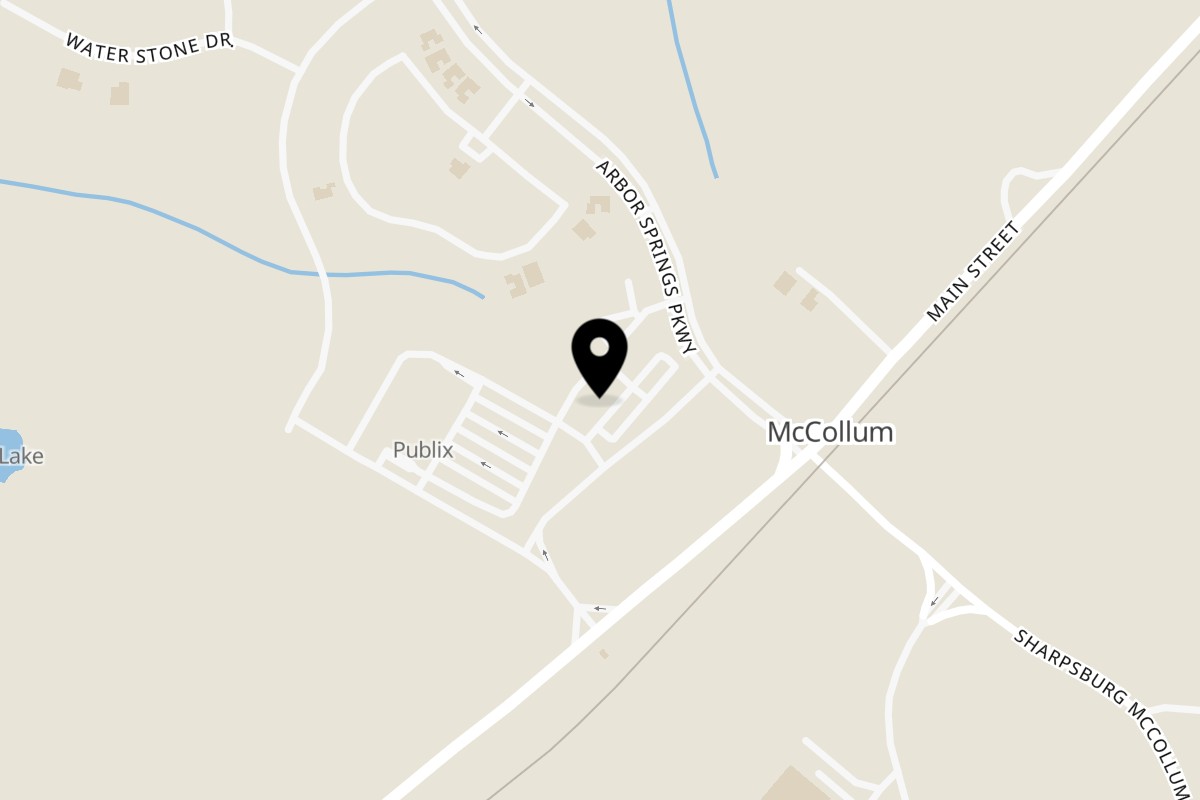 Map showing the location of Spice Wing Newnan on 43 Arbor Spgs Ter in Newnan