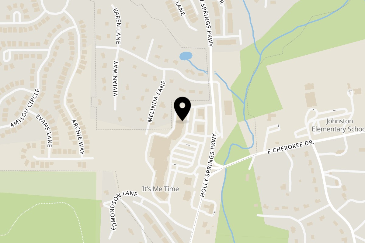 Map showing the location of Spice Wing Woodstock on 6234 Holly Spgs Pkwy Suite D12 in Holly Springs