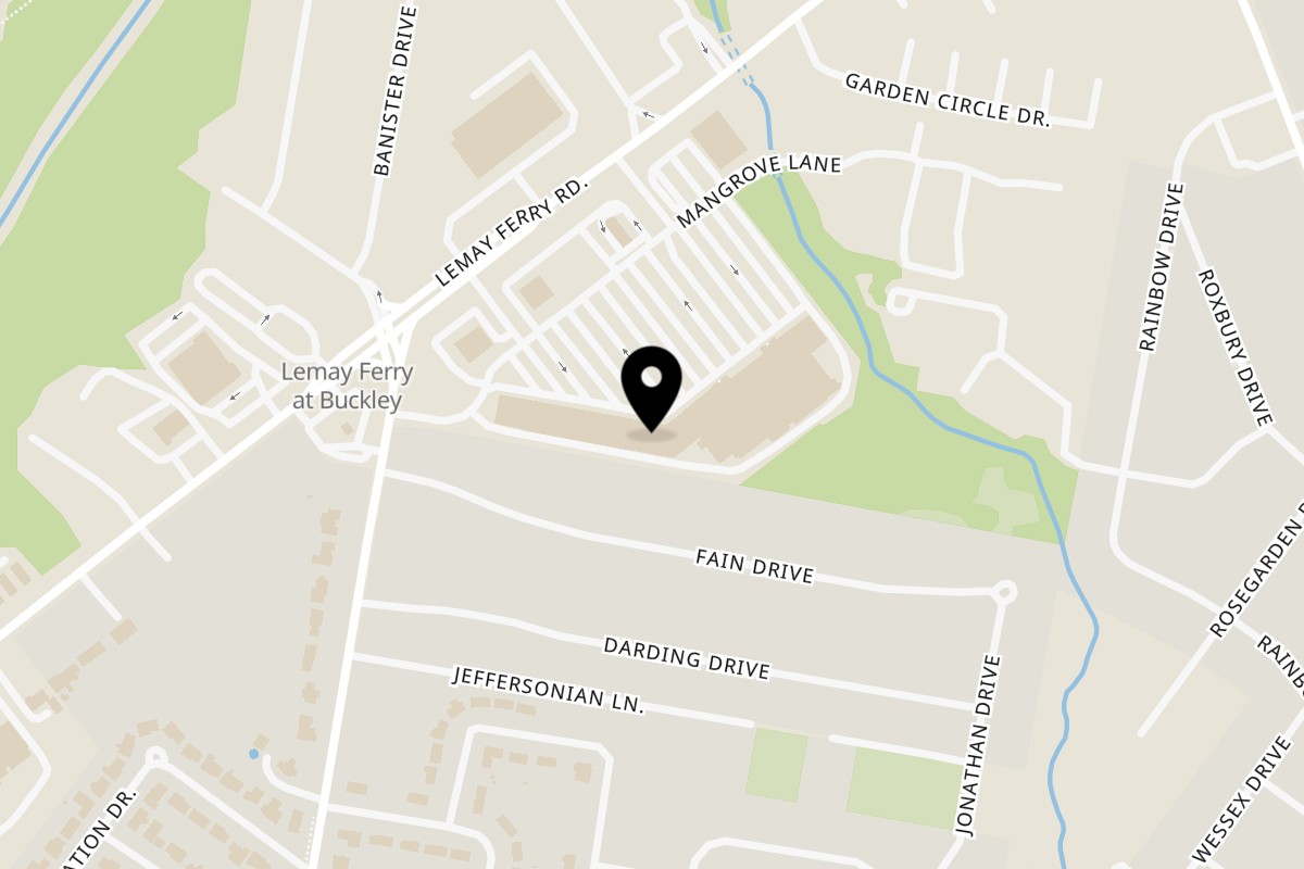 Map showing the location of Spice Wing St. Louis on 2536 Lemay Ferry Rd in Lemay Township